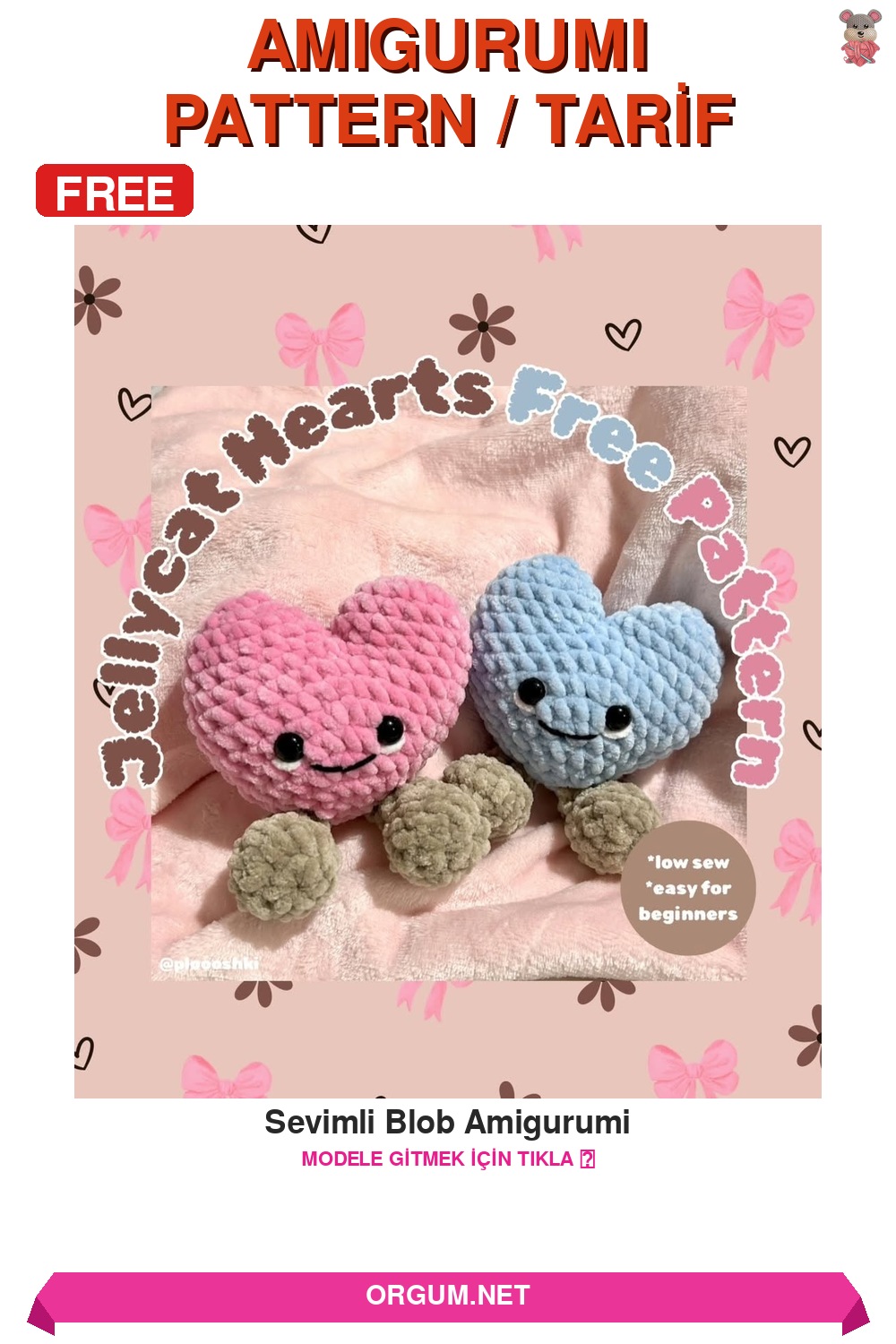 Sevimli Blob Amigurumi Amigurumi Tarifi Pin