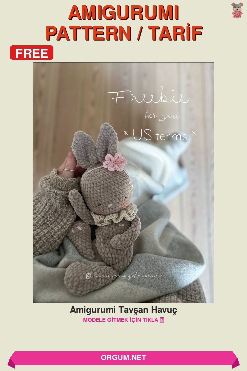 Amigurumi Tavşan Havuç Amigurumi Tarifi Pin