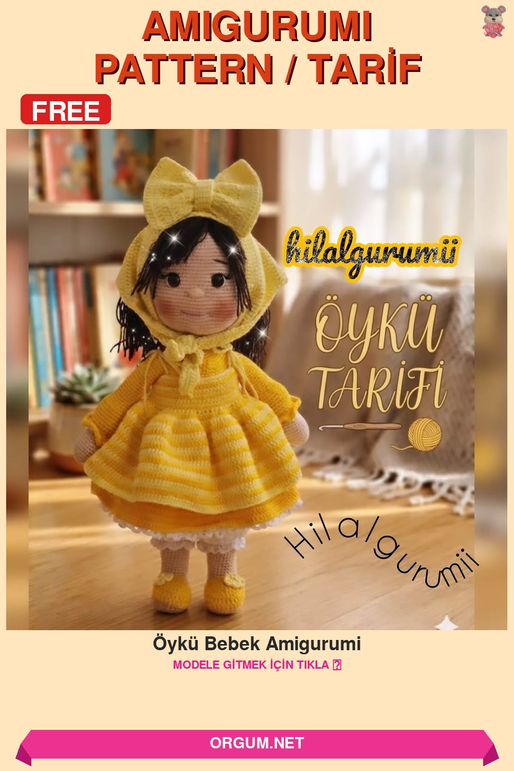Öykü Bebek Amigurumi Amigurumi Tarifi Pin