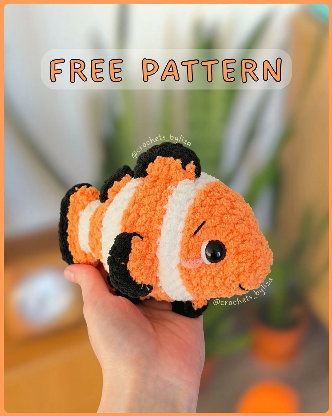 Palyaço Balık Amigurumi