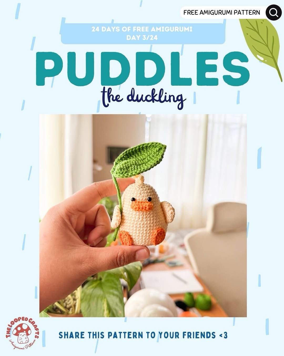 Puddles Ördek Amigurumi
