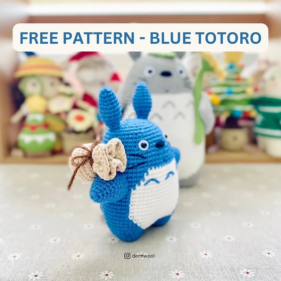 Mavi Totoro Amigurumi
