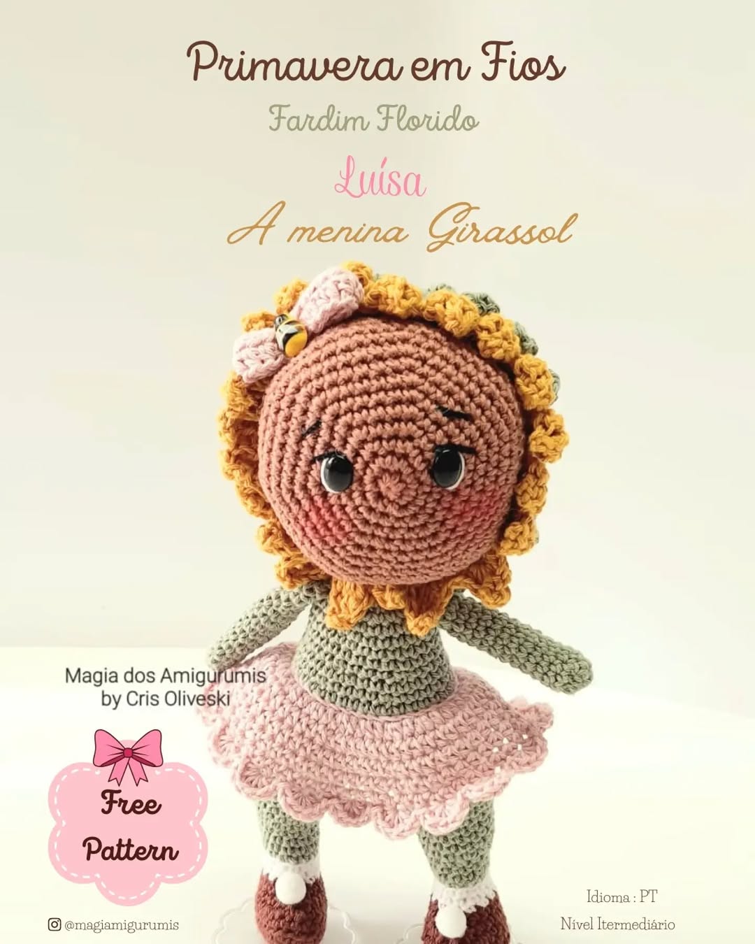 Luísa - Ayçiçeği Kız Amigurumi