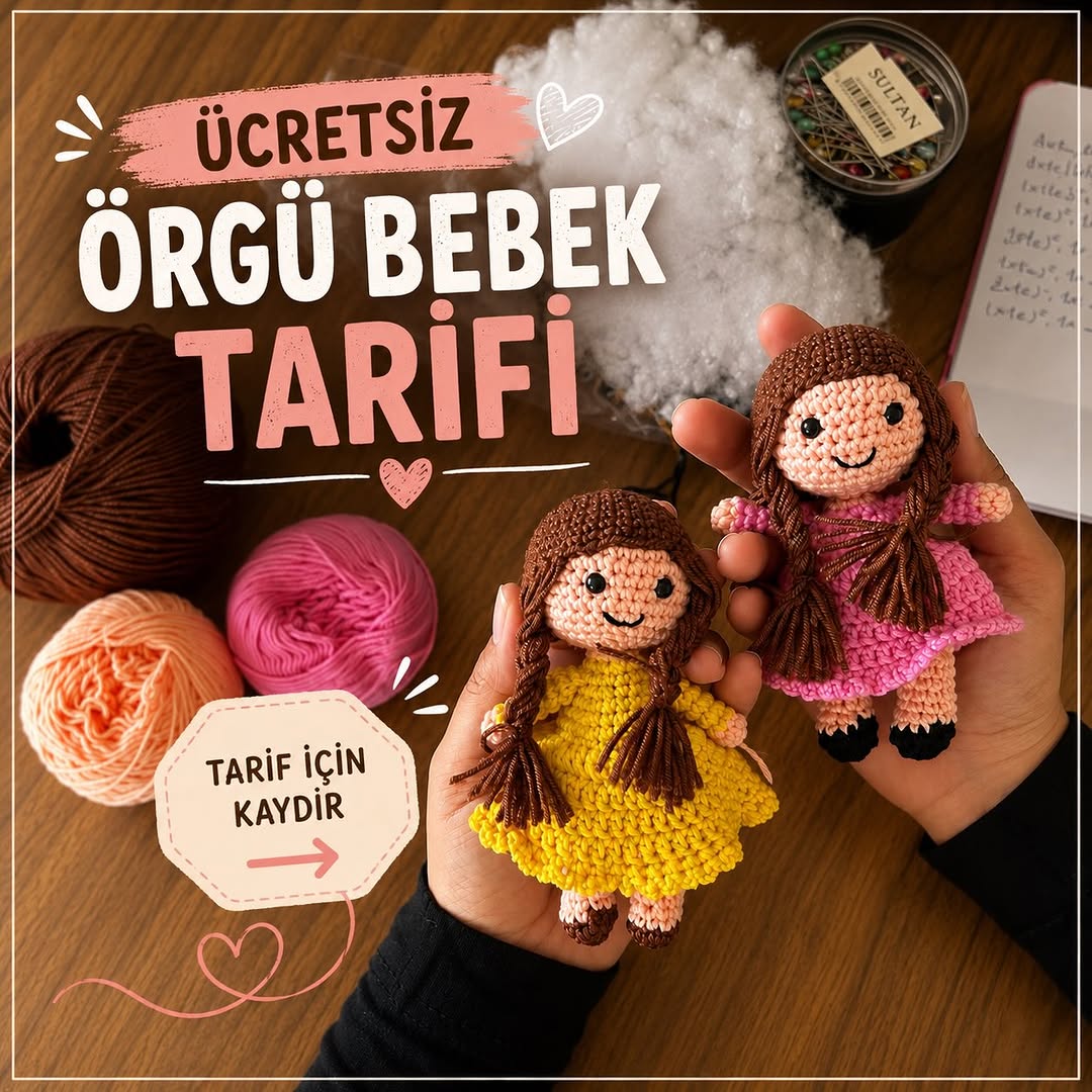 Elbiseli Amigurumi Bebek Amigurumi