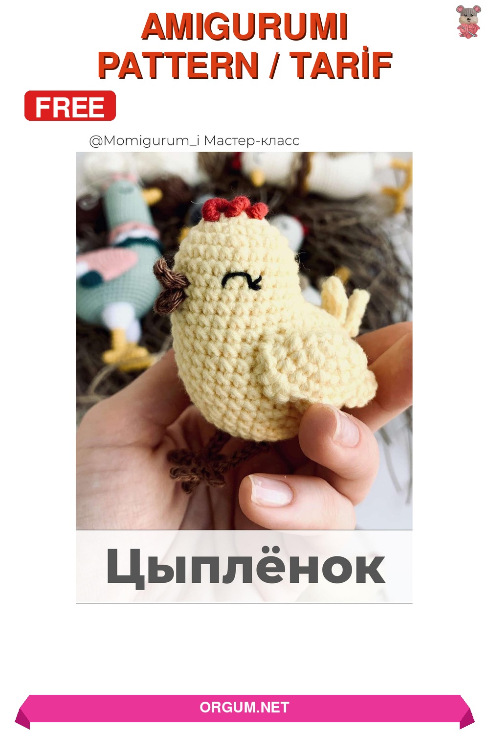 Civciv Amigurumi Amigurumi Tarifi Pin