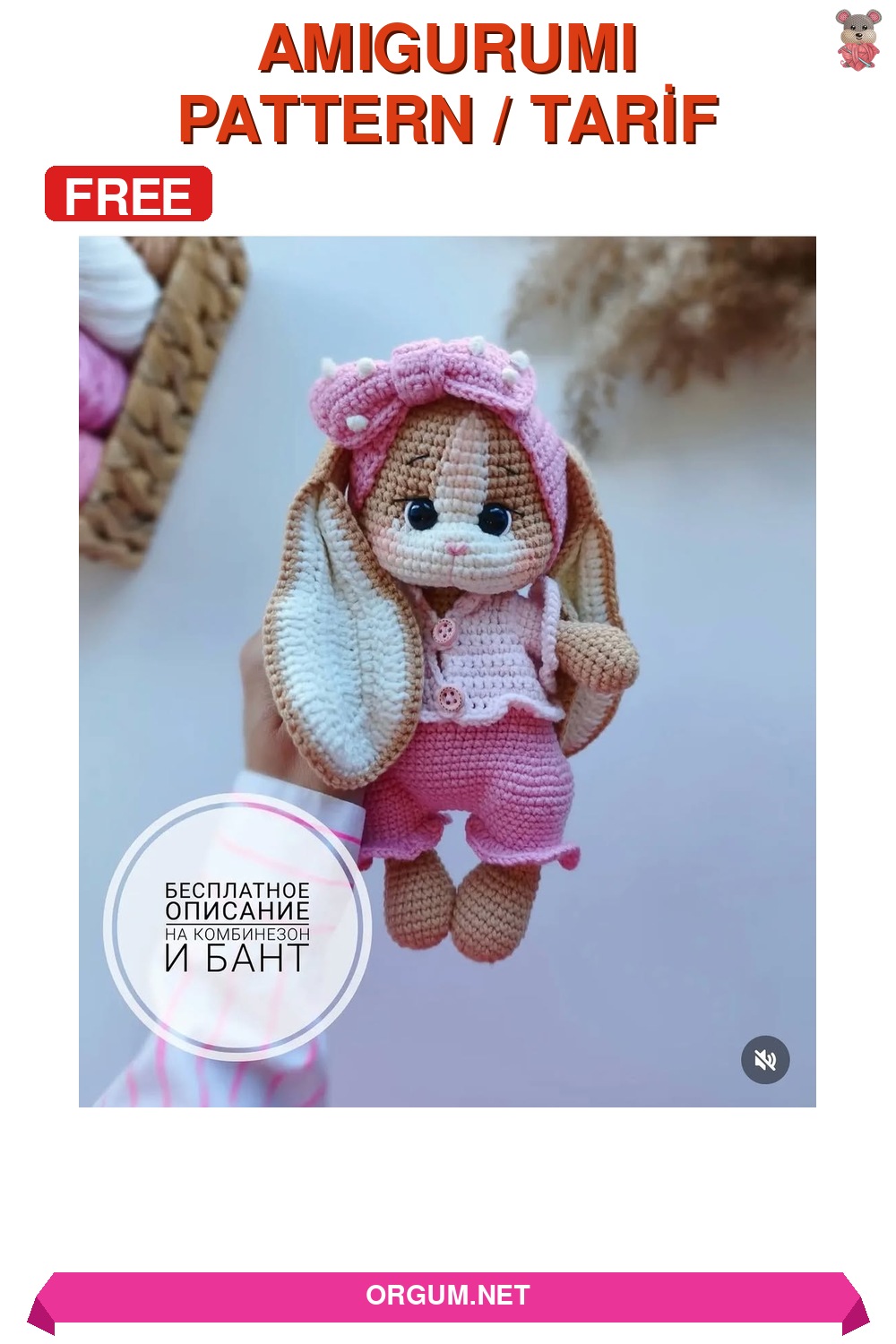 Tulum Ve Fiyonklu Bandana Takımı Ücretsiz Amigurumi Tarifi 4 Tulum Ve Fiyonklu Bandana Takımı Amigurumi Tarifi Pin