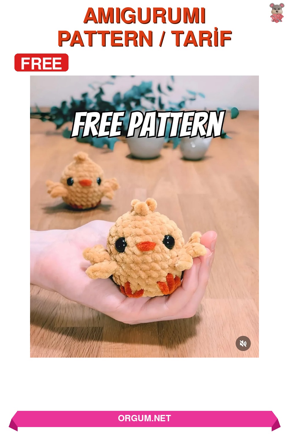 Civciv Amigurumi Amigurumi Tarifi Pin
