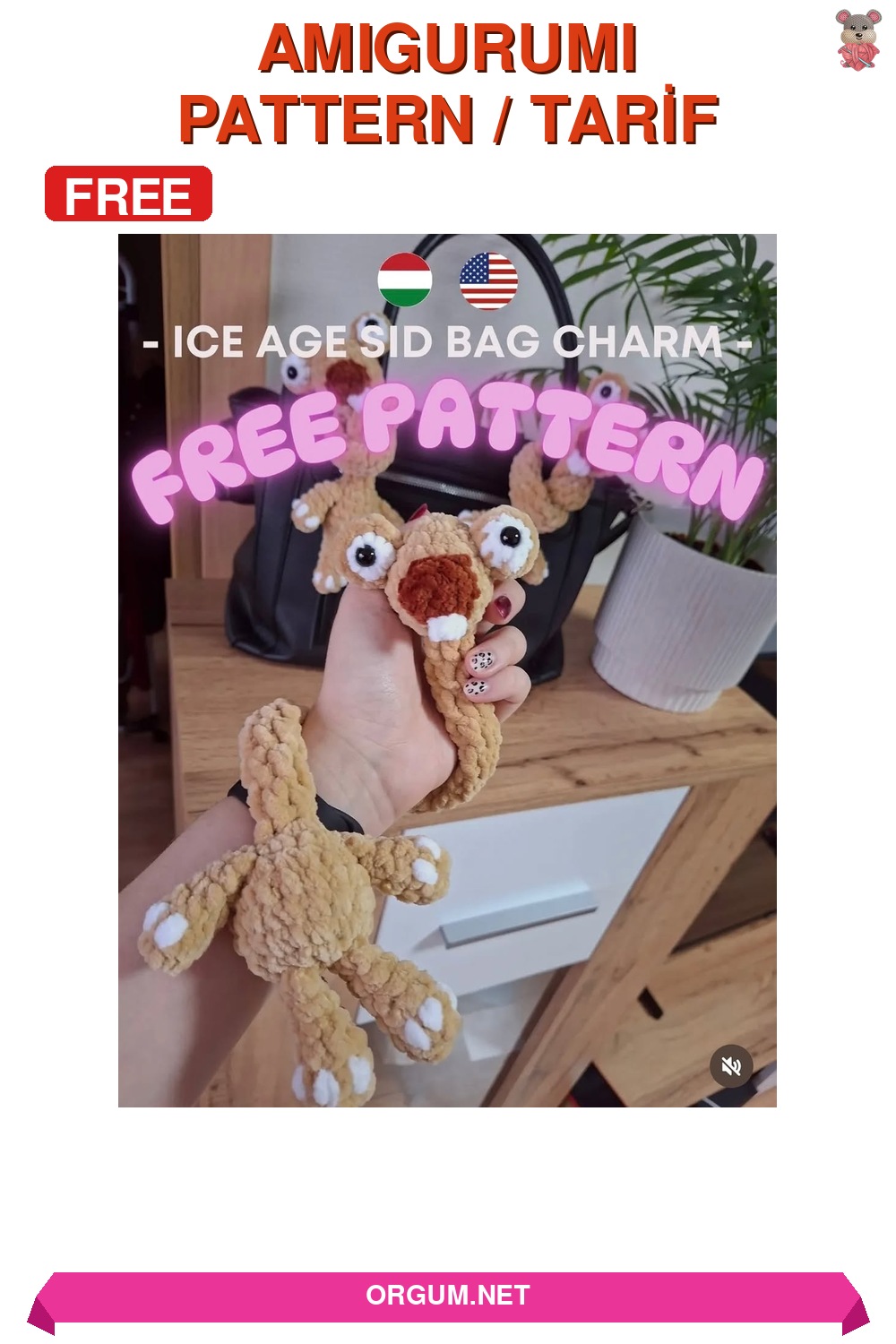 Tek Dişli Canavar Amigurumi Tarifi – Ücretsiz Türkçe Anlatım 6 Tek Dişli Canavar Amigurumi Amigurumi Tarifi Pin