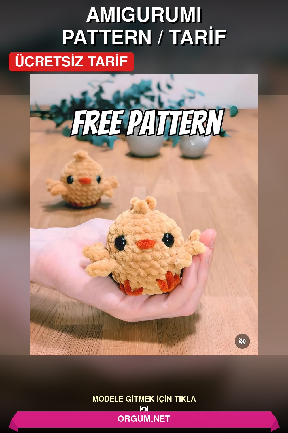 Civciv Amigurumi Amigurumi Tarifi Pin