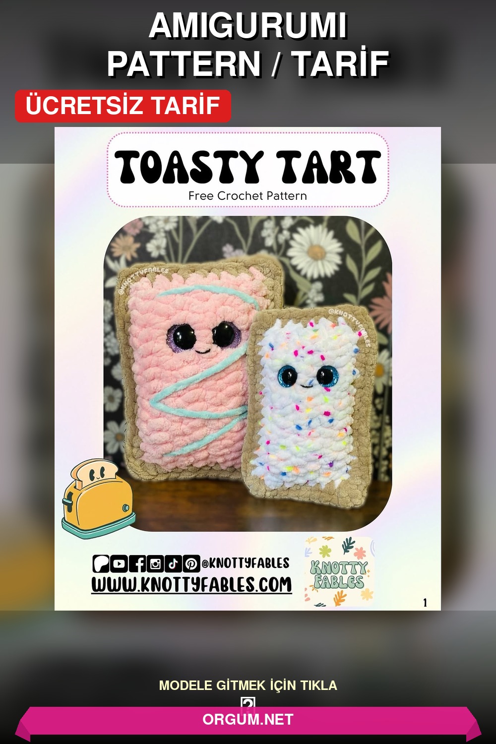 Sıcacık Turta Amigurumi (Toasty Tart) Amigurumi Tarifi Pin