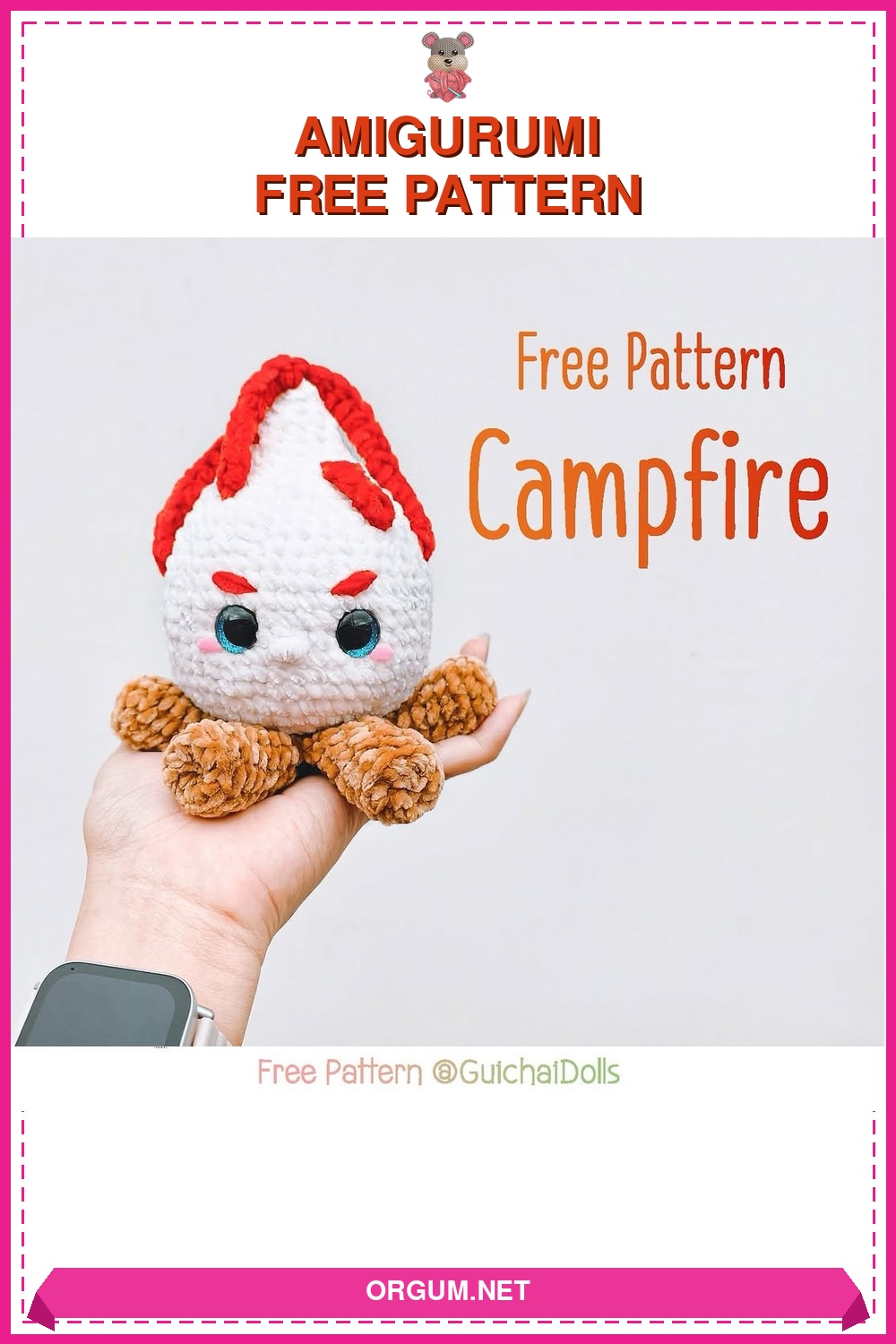 Kamp Ateşi (Campfire) Amigurumi Amigurumi Tarifi Pin