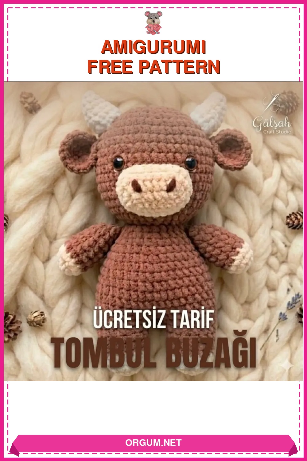İnek Amigurumi Yapılışı - Ücretsiz Türkçe Tığ İşi Tarifi 6 İnek Amigurumi Amigurumi Tarifi Pin