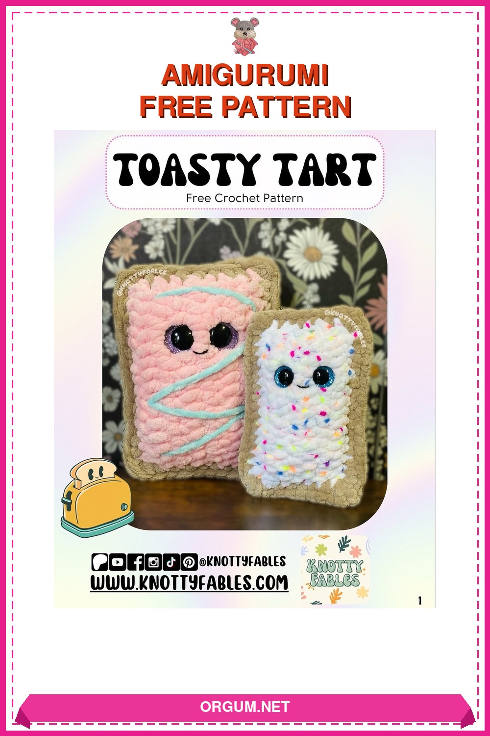 Sıcacık Turta Amigurumi (Toasty Tart) Amigurumi Tarifi Pin