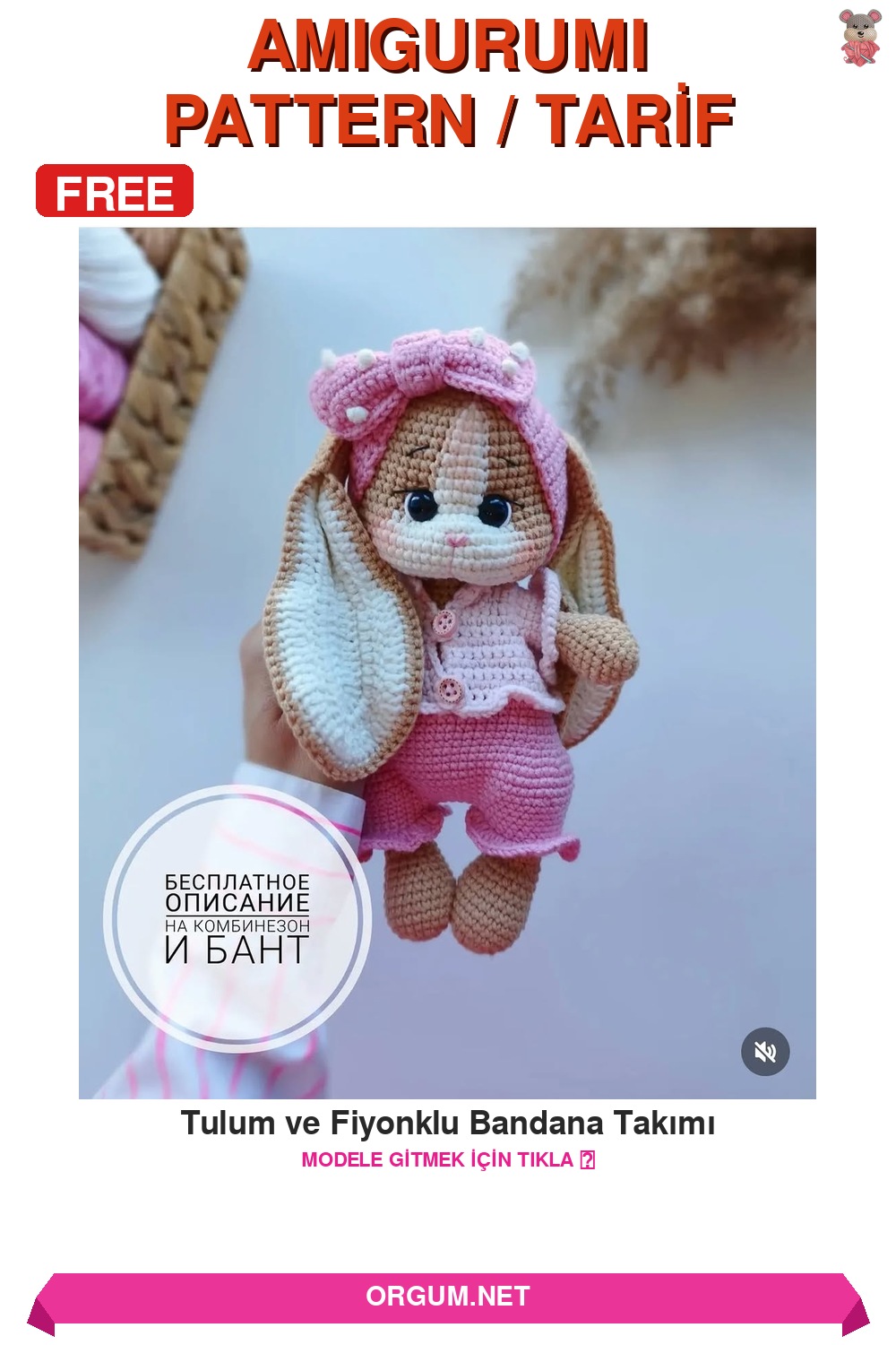 Tulum Ve Fiyonklu Bandana Takımı Ücretsiz Amigurumi Tarifi 7 Tulum Ve Fiyonklu Bandana Takımı Amigurumi Tarifi Pin