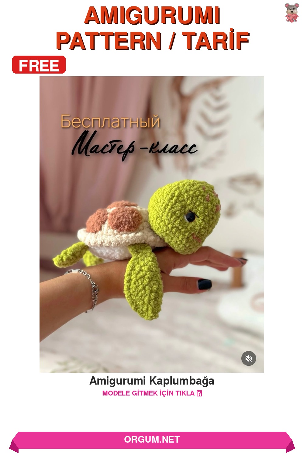 Amigurumi Kaplumbağa Amigurumi Tarifi Pin