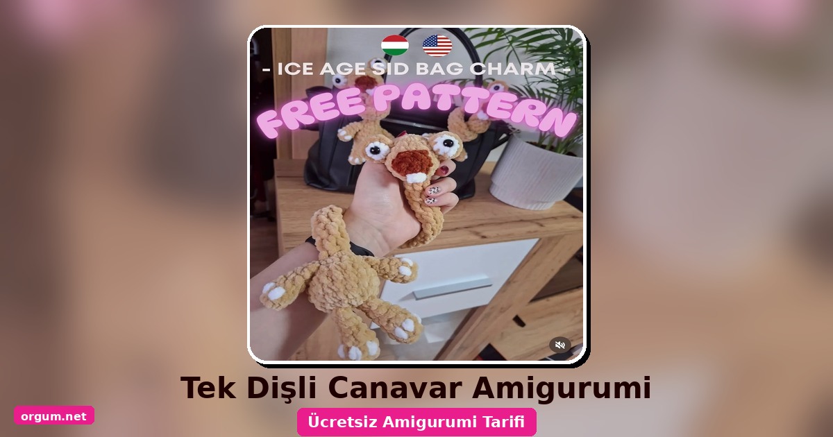 Tek Dişli Canavar Amigurumi Tarifi – Ücretsiz Türkçe Anlatım 1 Orgum.net - Ücretsiz Örgü Modelleri Ve Amigurumi Tarifleri